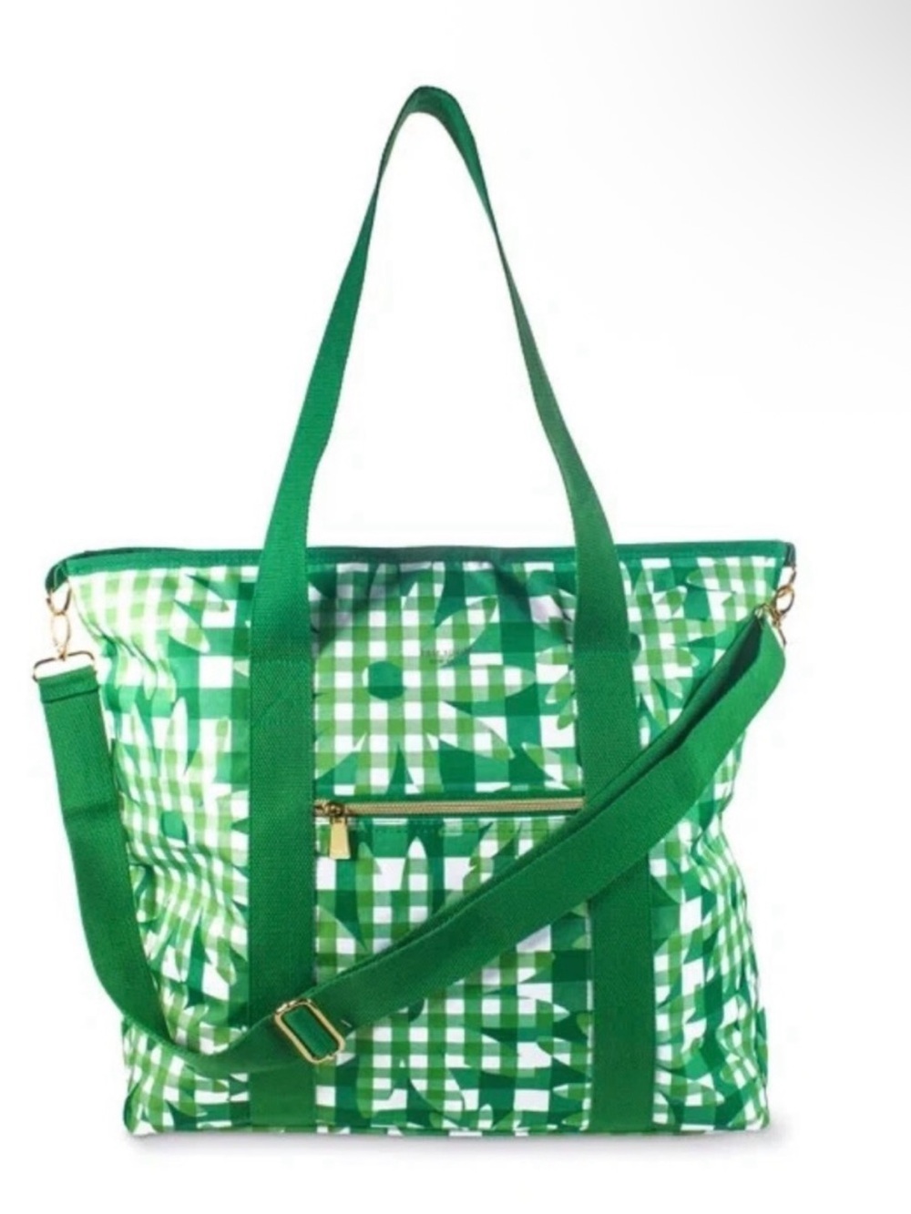 Kate Spade Daisy Gingham Insulated Cooler Tote with Crossbody Adjustable Strap